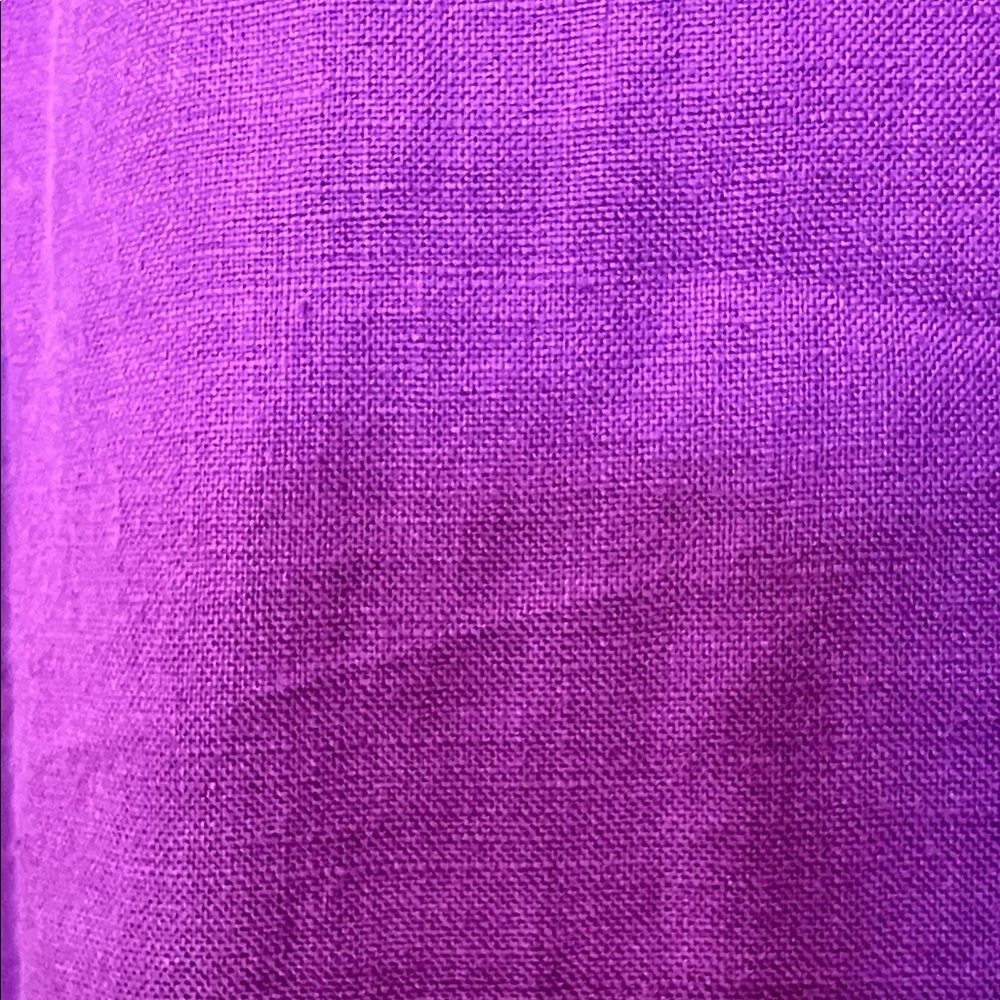 Ralph Lauren Women Violet Linen Split-Neck Tunic Top Sz 1X Quiet Luxury Vacation - Picture 5 of 12